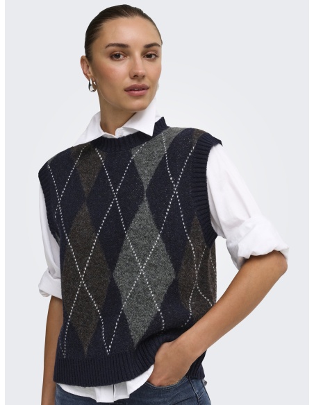 Pull Argyle Night Sky ONLRHOMBUS ONLY - 4 | TOPS